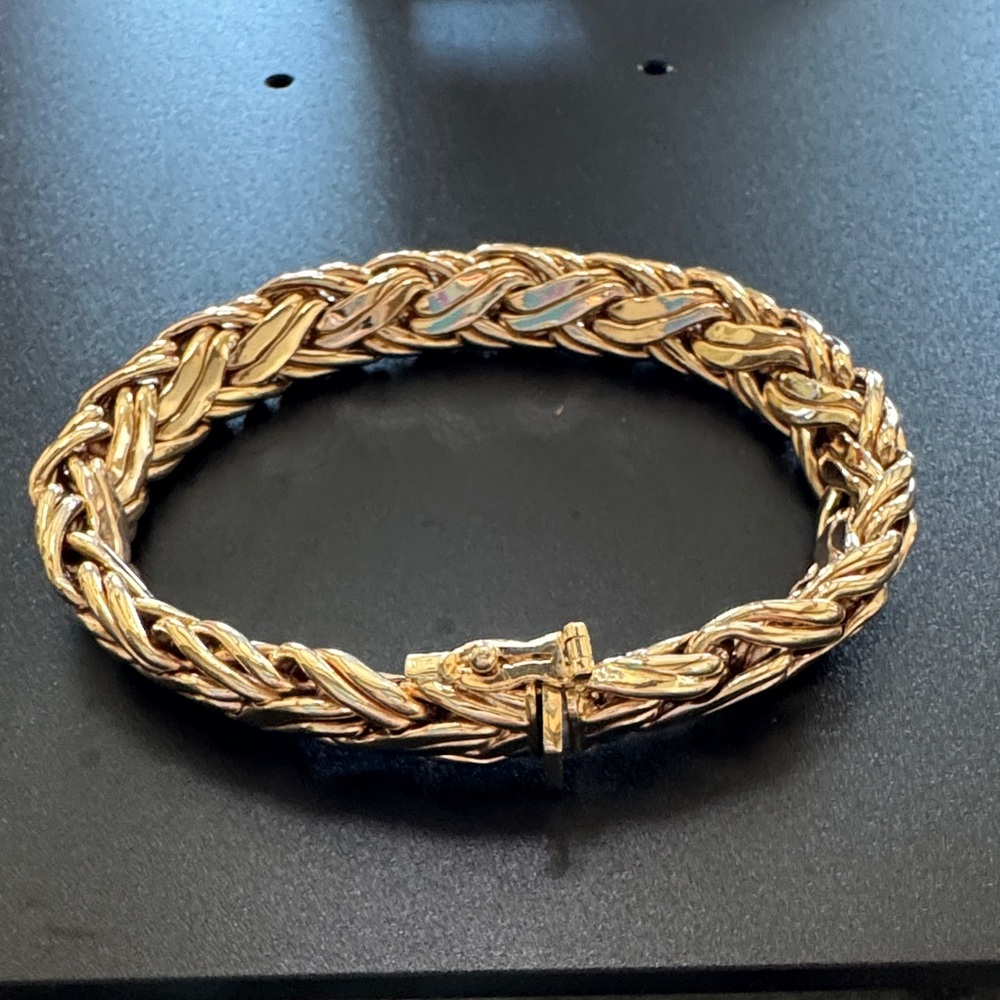 Tiffany & Co. Byzantine 14K Gold Bracelet 7 1/4 inch beautiful